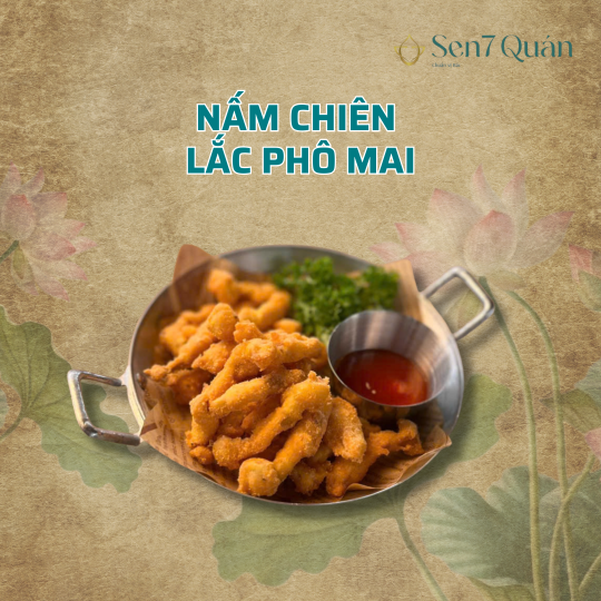 NẤM CHIÊN LẮC PHÔ MAI