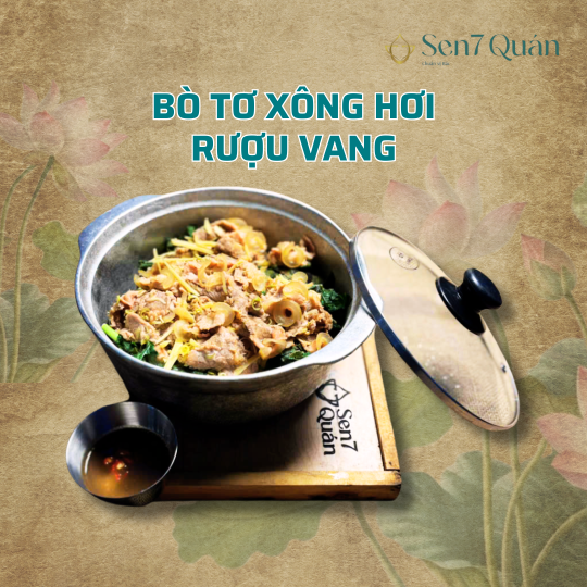 BÒ TƠ XÔNG HƠI RƯỢU VANG