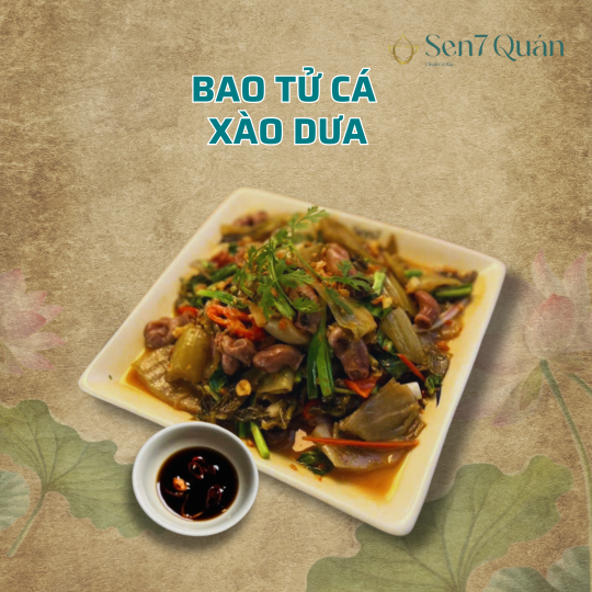 BAO TỬ CÁ XÀO DƯA
