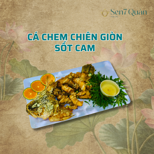 CÁ CHẼM CHIÊN GIÒN SỐT CAM