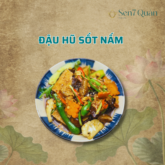 ĐẬU HŨ SỐT NẤM