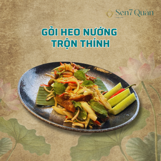GỎI HEO NƯỚNG TRỘN THÍNH