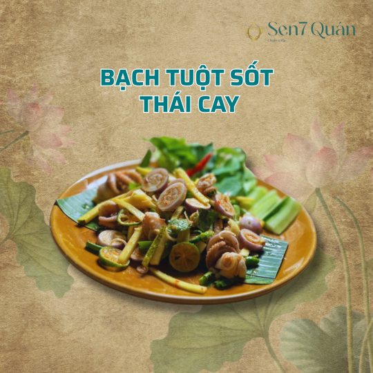 BẠCH TUỘT SỐT THÁI CAY