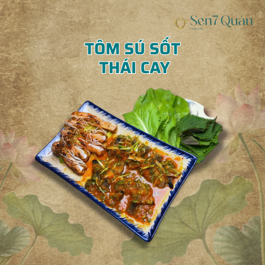 TÔM SÚ SỐT THÁI CAY