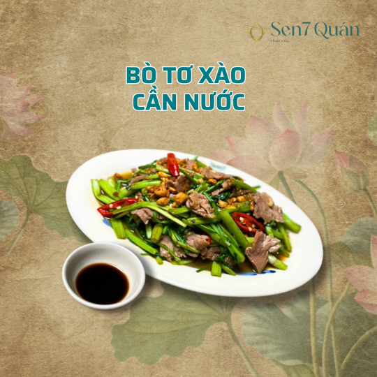 BÒ TƠ XÀO CẦN NƯỚC